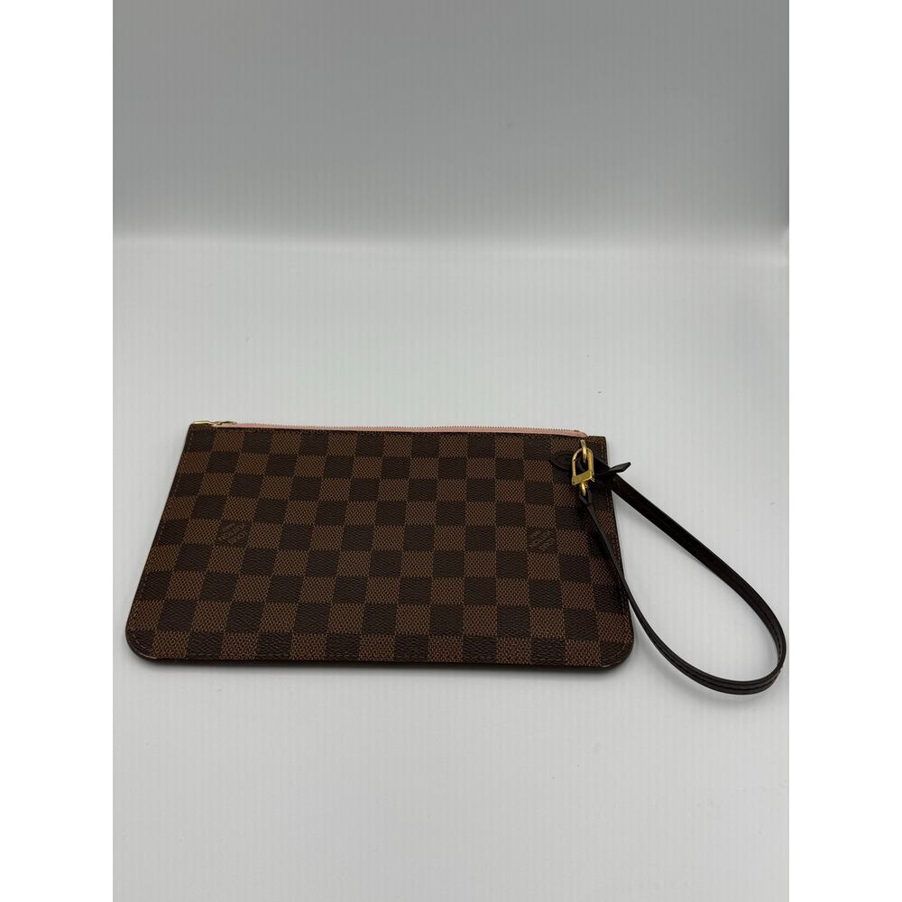 Louis Vuitton Neverfull MM/GM Zipped Pouch, Damier Ebene Rose Ballerine - Picture 3 of 11
